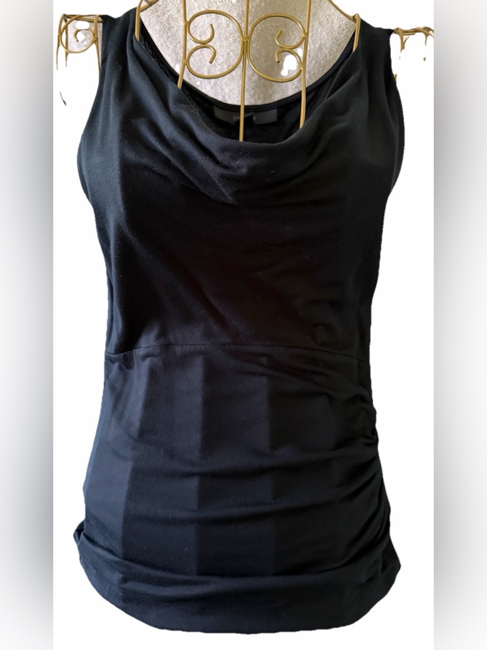 Express Black Women's Draped Sleeveless Top